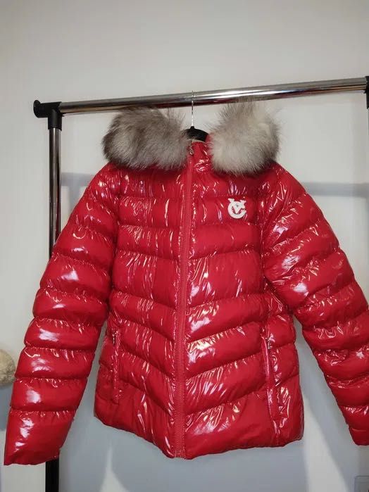 Зимно яке с яка от естествен косъм