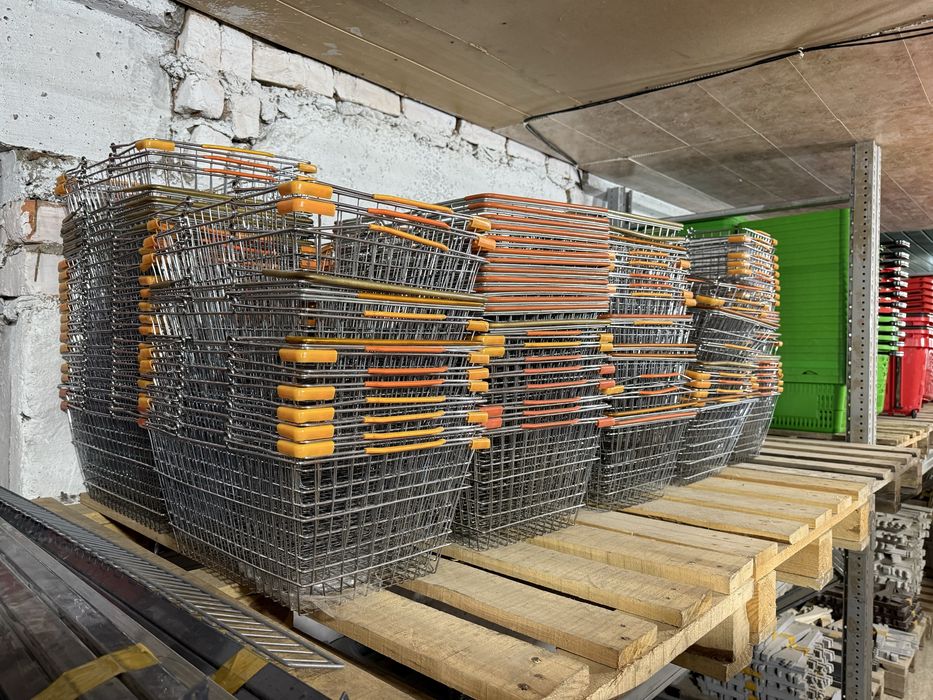 Корзинки покупательские б/у