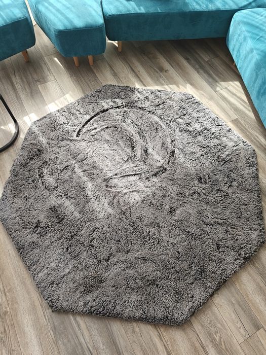 Килим шестоъгълен сив