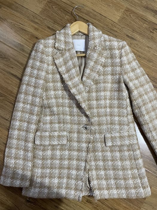 Пиджак Mango из ткани Твида