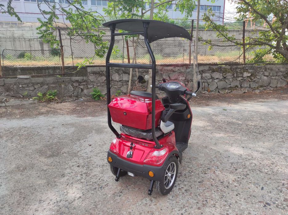 Луксозна едноместна електрическа триколка модел VISTA T408 в бордо