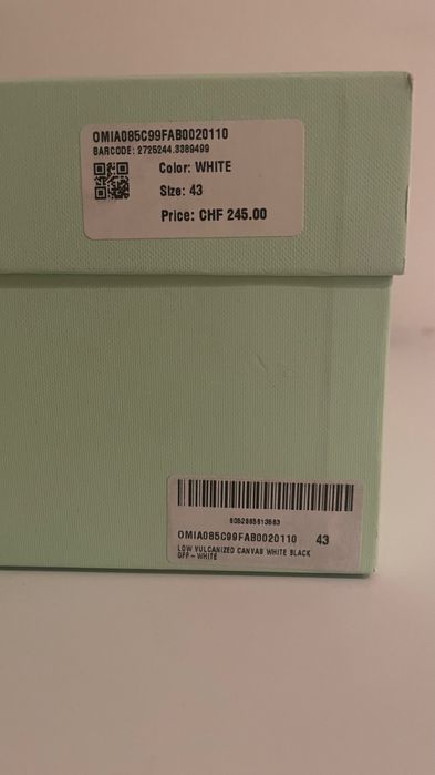 OFF-WHITE Vulcanized Low 43