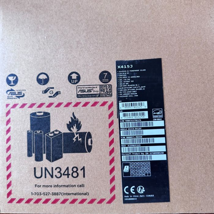 Продаю личный ноутбук ASUS X415J