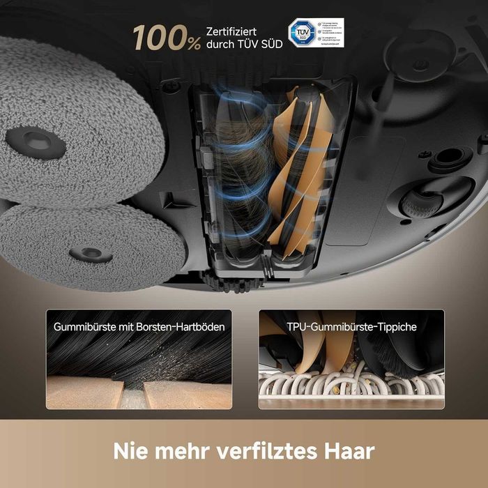 Нова AI Прахосмукачка Робот с Моп DREAME X50 Ultra Complete RLX85CE-5, 2 години Гаранция, Картографиране, Сухо и Мокро Почистване