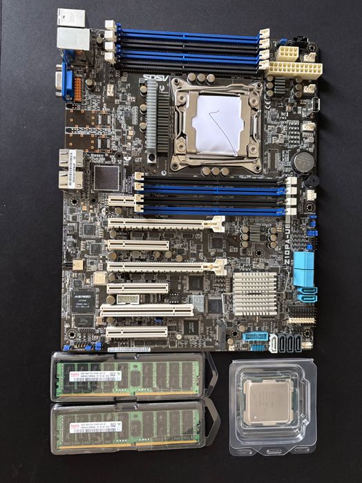 Server Asus Z10PA-U8 + 32gb ram + 20 cores Cpu (Сървър)