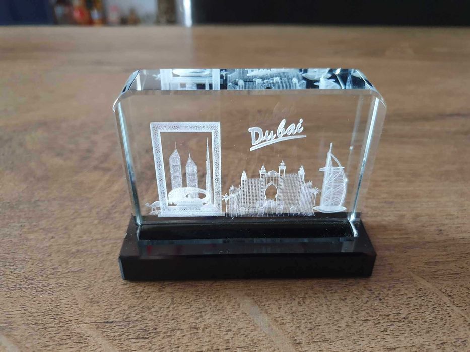 Decoratie mini Dubai cristal cu Atlantis | Perfect pentru cadou