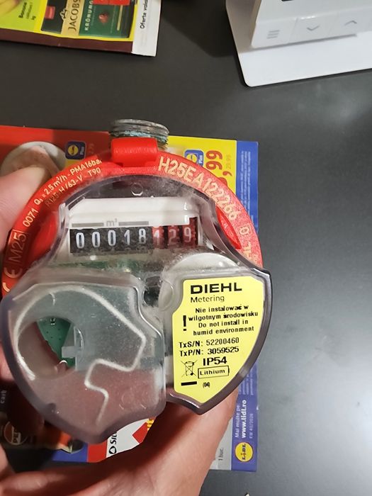 Apometru unde radio Diehl Metering