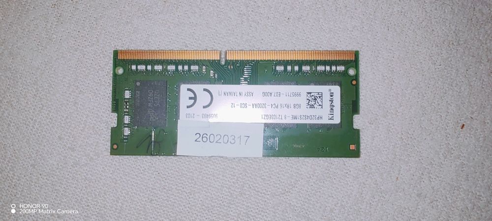 Ram DDR4 sodimm HP  Kingston 3200mhz 16 gb