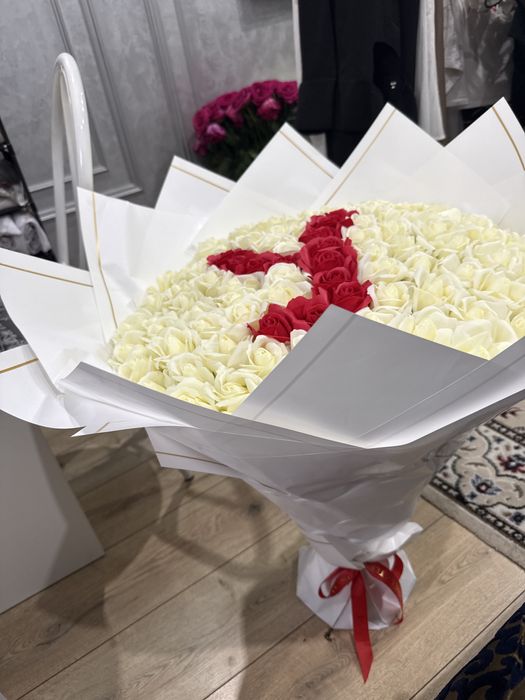 Букет , 101 роза б/у
