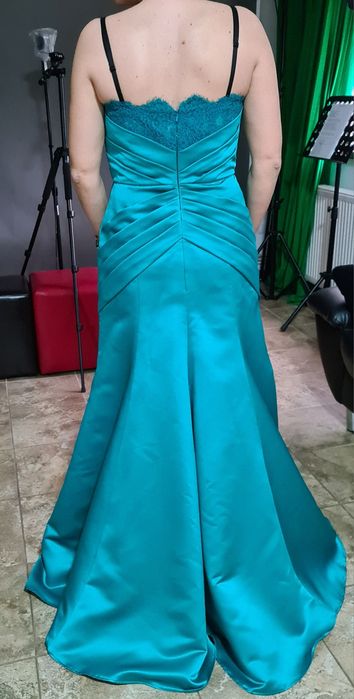 Rochie lunga ocazie , ML , saten de lux