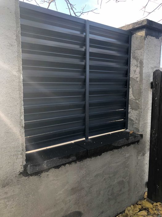 Jaluzea dublu vopsita gard porti 0.5 si 0.6 mm sipca tambra