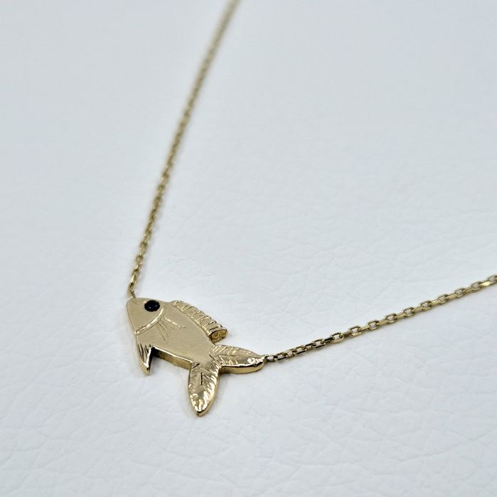 Lant cu pandantiv din aur de 14k, 1.48g | GlobalCash.ro #MI113555