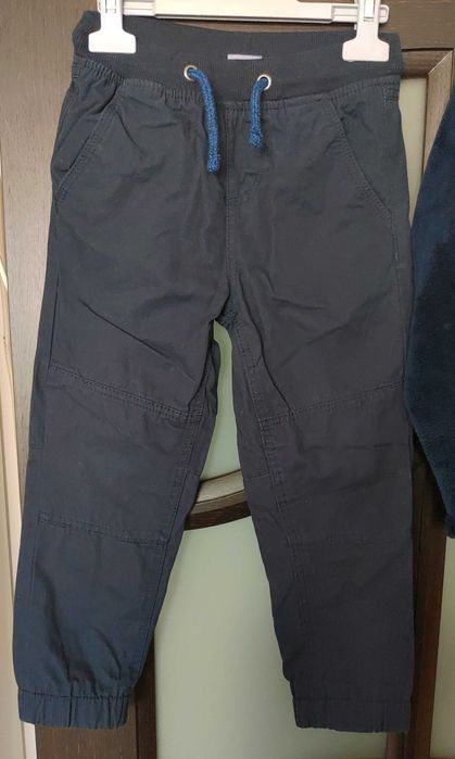 Pantaloni captusiti cu bumbac si jacheta pufoasa lupilu marime 110-116