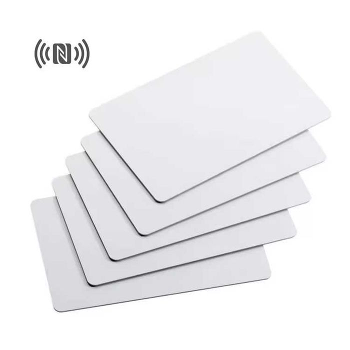 Carduri albe PVC NFC NXP Mifare Classic 1k pentru imprimante inkjet, print fata-verso, 10 carduri/set