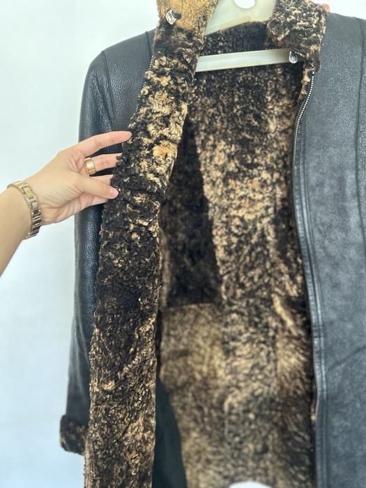 Кожаная куртка с утеплением