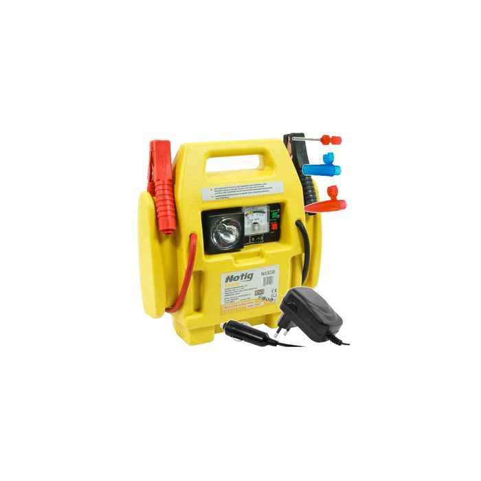 Robot de pornire auto 4in1, starter, auto compresor, lanterna, priza,