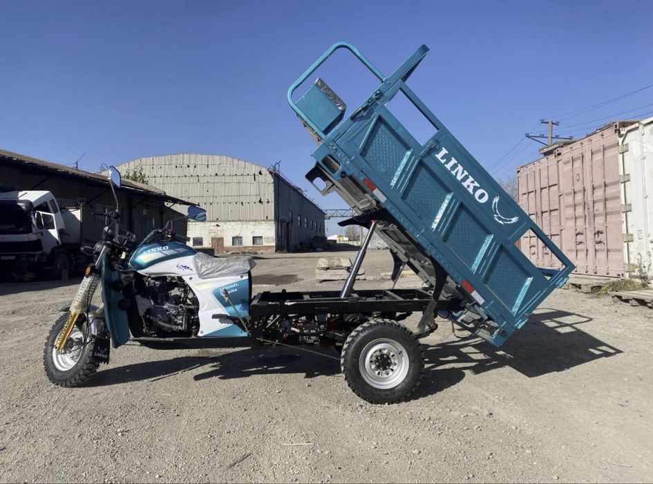 Грузовой мотоцикл самосвал новинка