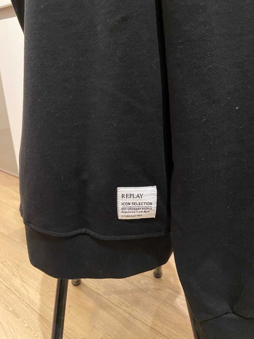 REPLAY суичърт с цип, черен, размери: M, L, XL и XXL