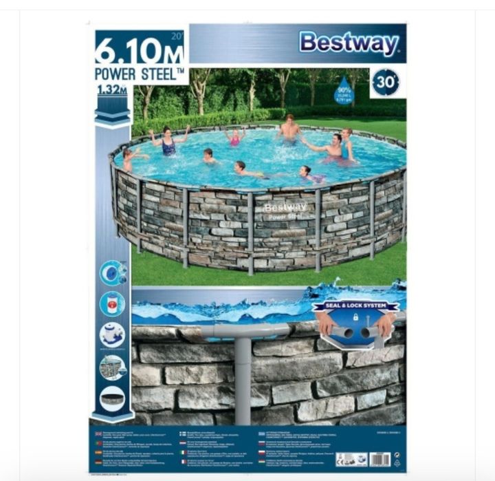 Каркасный бассейн INTEX BESTWAY 610×132 стойка бассейн stoyka basseyn