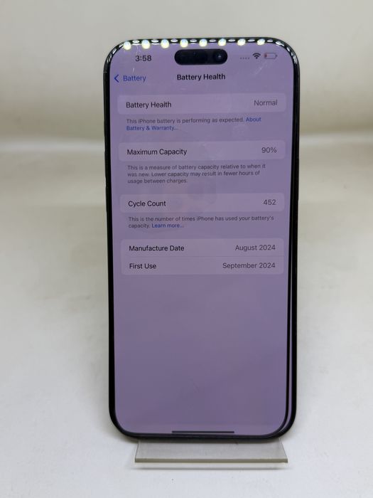 Iphone 16 Pro Max Black Titanium 90 %