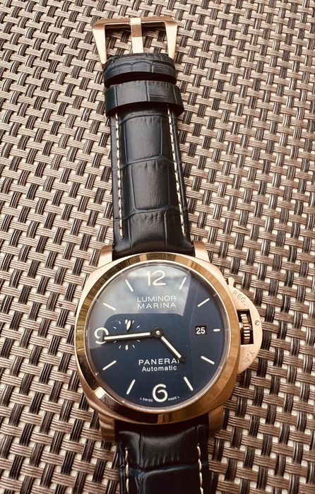 PANERAI LUMINOR MARINA - automatic , 44 mm , rose gold
