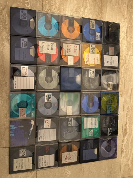 30 minidisc audio TDK, Maxell, Sony, BASF