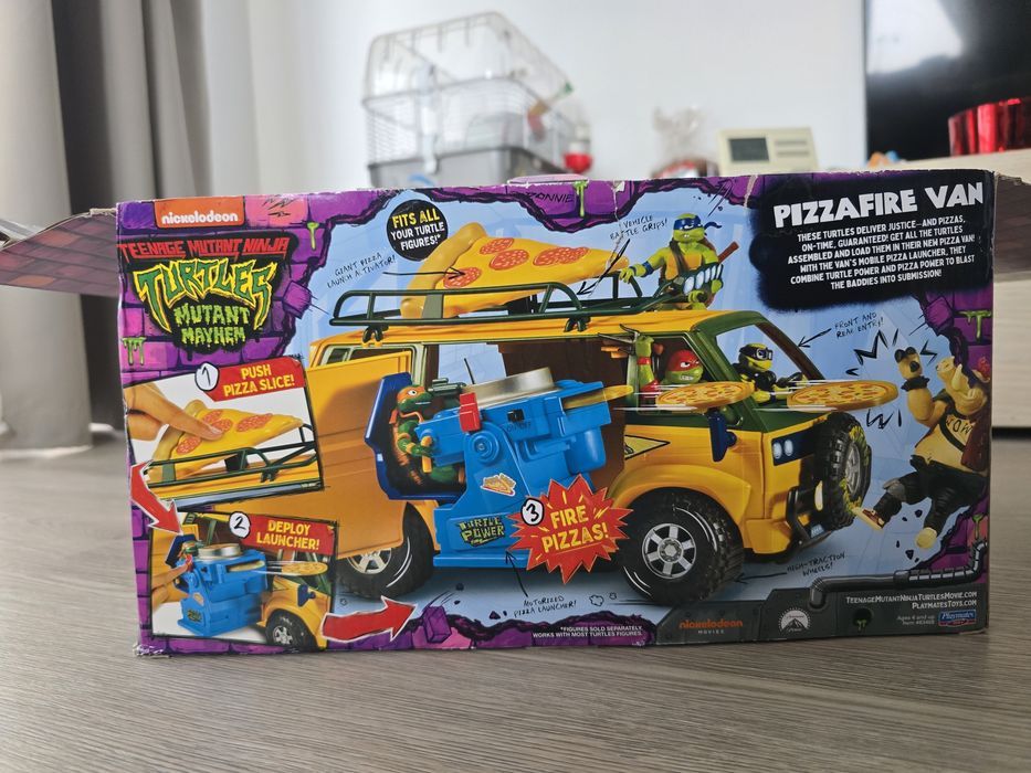 Masinita Pizzafire VAN cu 4 testoase ninja