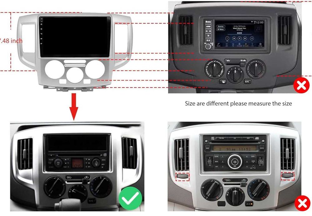 Мултимедия за Nissan NV200, Android, Двоен дин, Навигация, Nissan NV 200, 2 DIN плеър Андроид Carpla Androd Auto