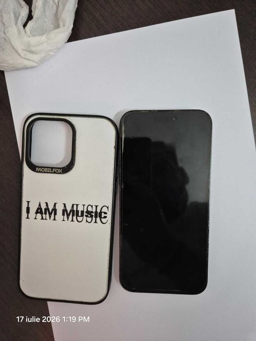 iPhone 14 Pro Max 128GB Space Black | Full Box | Folie silicon + Folie sticlă extra | Husă Mobilfox