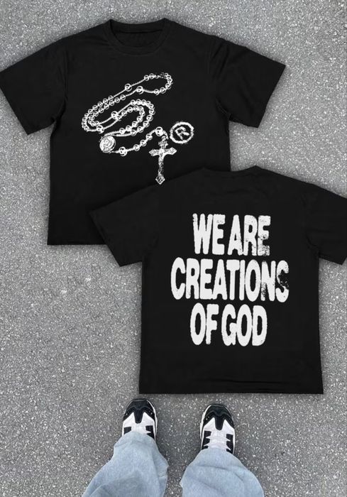 We are creations of God тениски