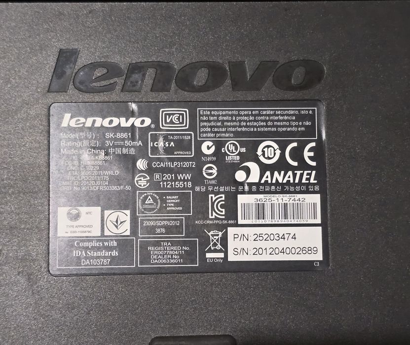 Блютуз клавиатура и мышка Lenovo