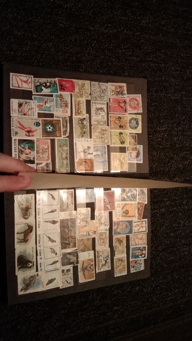 Марки с альбомом