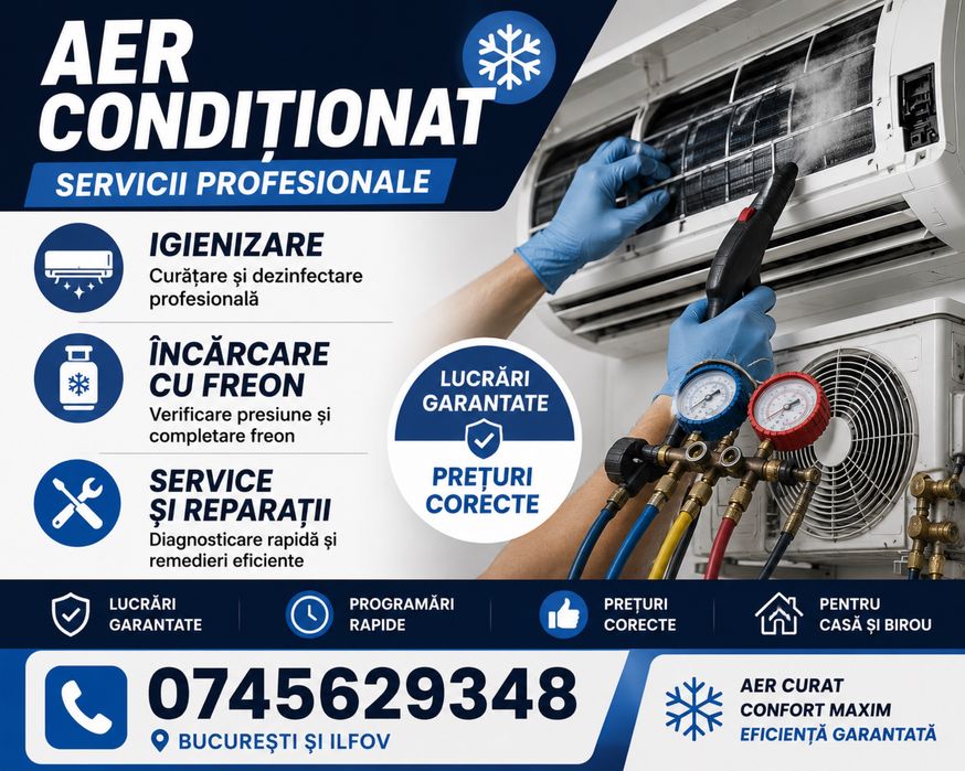Igienizare/Incarcare Freon /Montaj