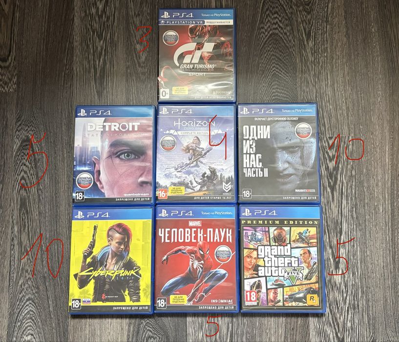 Диски на PS4 , в хорошем состоянии