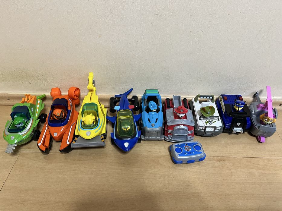 Пес патрул кученца с коли - Рекс, Тракър, Зума, Роки, Маршал, Чейс