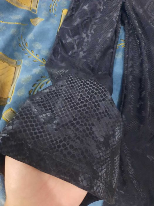 Леггинсы детские клеш кожанные змея