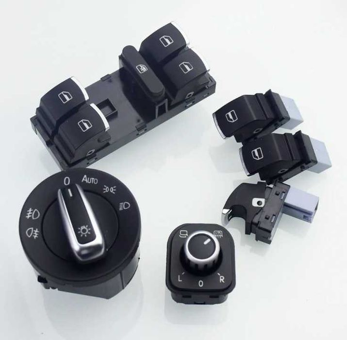 Vand Kit butoane ornament crom pentru Passat B6 CC B7 Golf 5 Golf 6 Jetta Tiguan Touran Caddy