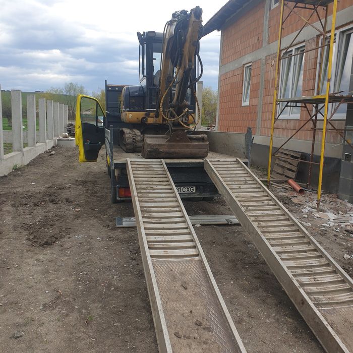 Inchiriez miniexcavator sapat santuri fundații terasamente nivelari