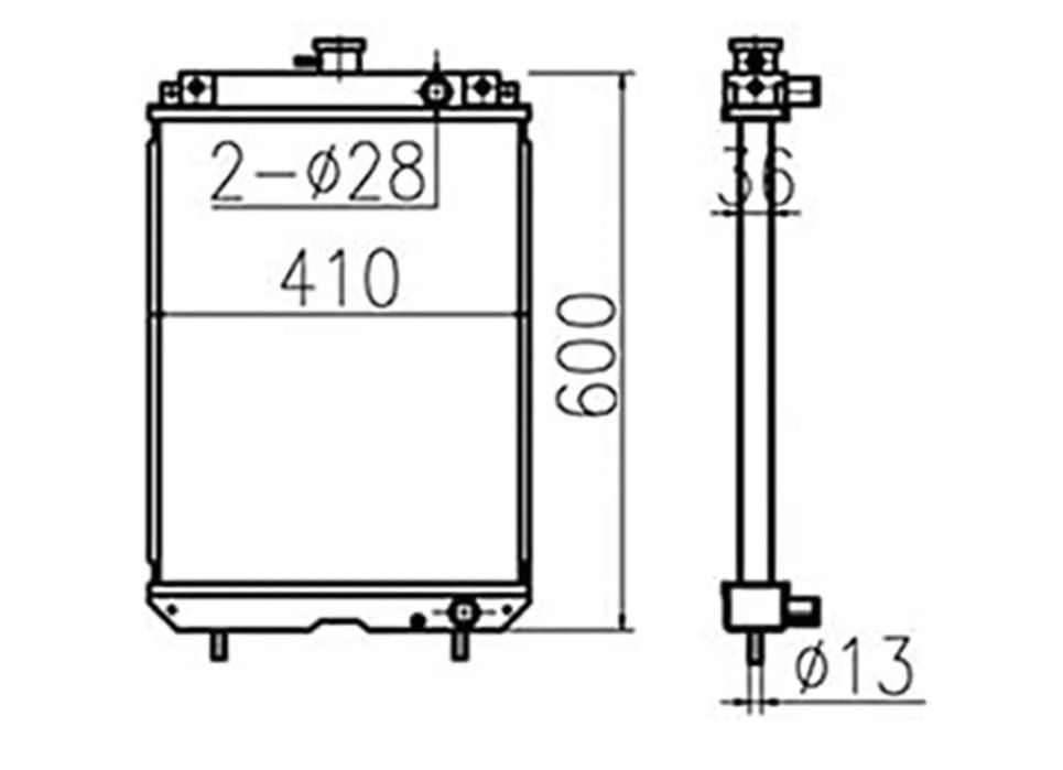 Radiator APA Caterpilllar  247-8437/ 210-1295
