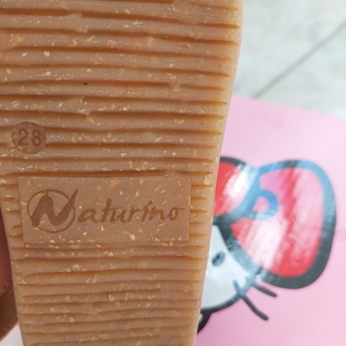 Сандали за момиче естествена кожа Naturino 28 номер