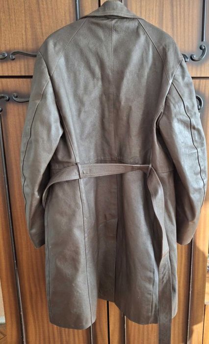 кожен шлифер от естествена, кожа размер 54