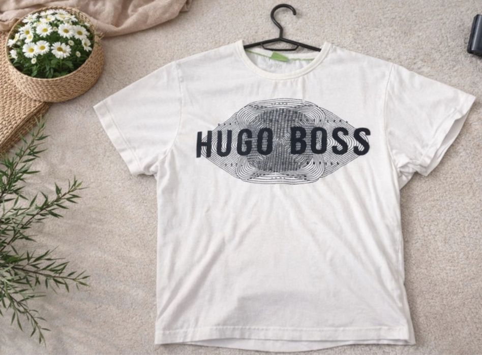 Tricou Hugo Boss barbati marimea S alb original
