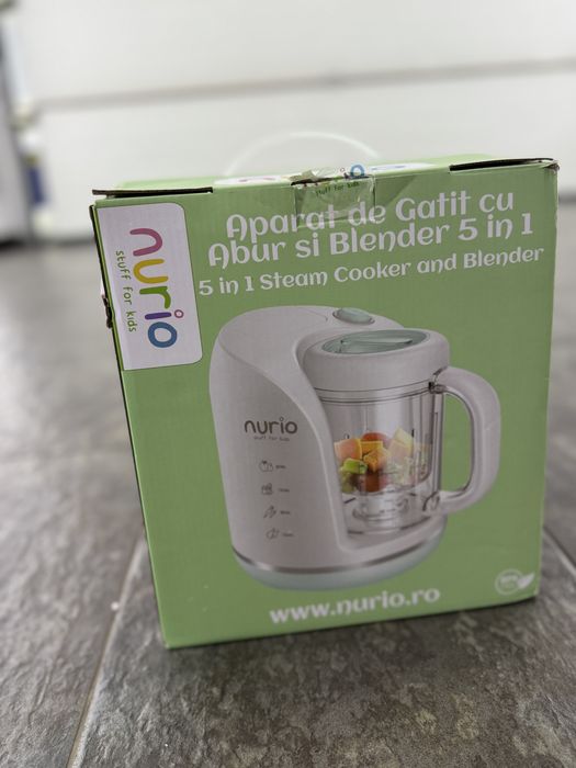 Aparat de gatit cu abur pentru bebelusi si copii Nurio
