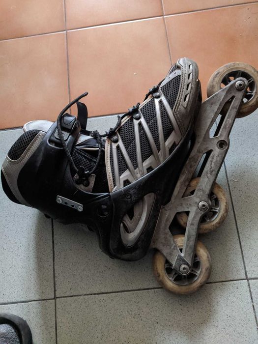 Role Salomon, sina metalica cu 16 roti si 32 rulmenti ABEC 7