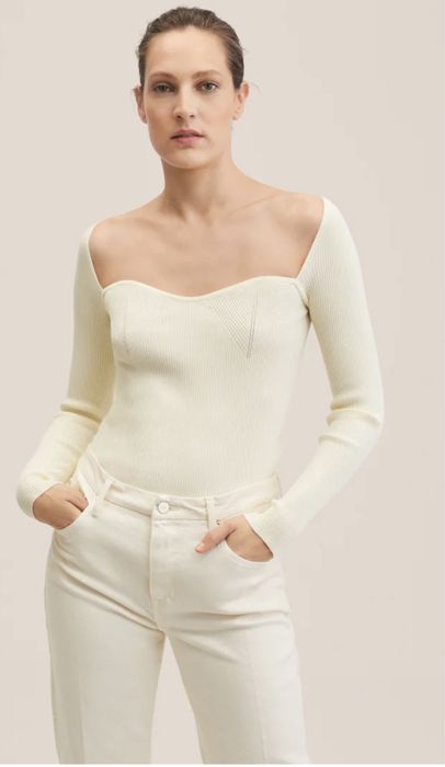 Эффектный трикотажный топ Mango