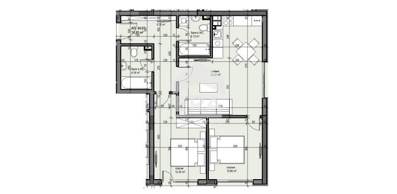 Продава се Тристаен апартамент в Банкя - 83 кв.м за 2772 €/кв.м - Снимка #2