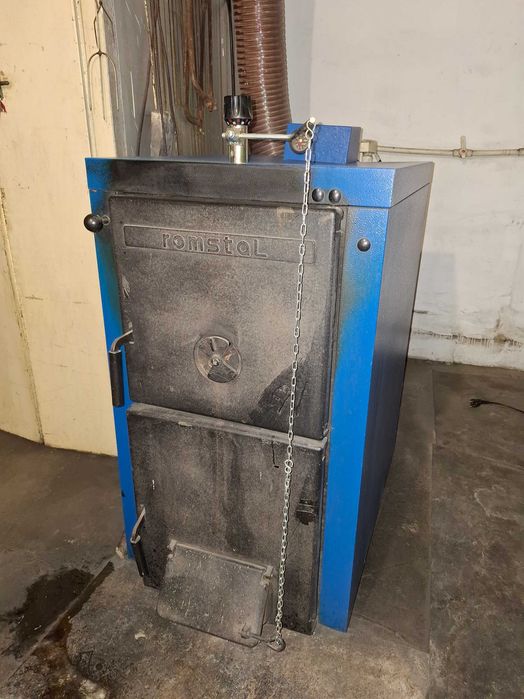 Centrala termica Romstal pe lemne și cărbuni + Boiler termoelectric + Accesorii