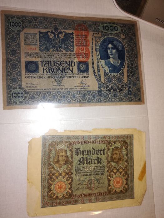 Vand 2 bancnote vechi