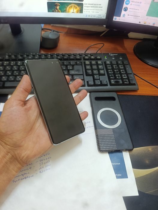 Samsung S10 5G 8/256gb iwlawi zur aybi yuq tozza telefon