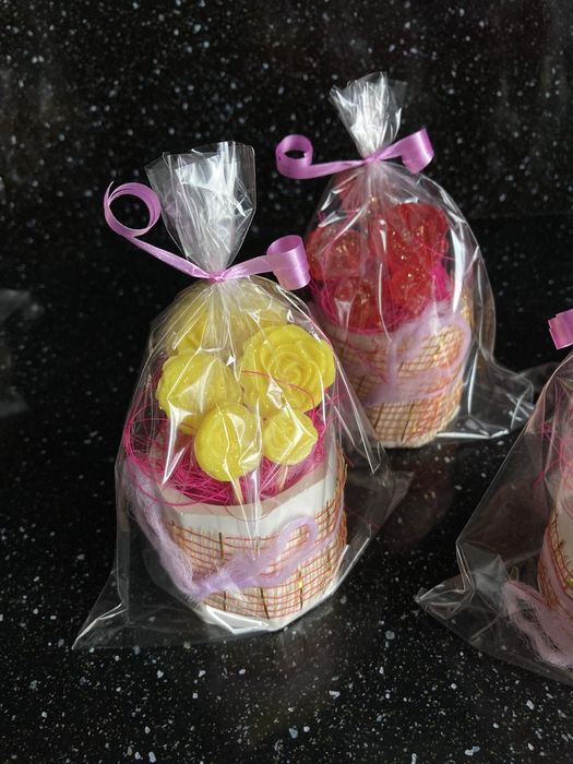 8-ми Март.Сапунени цветя в кашпи.